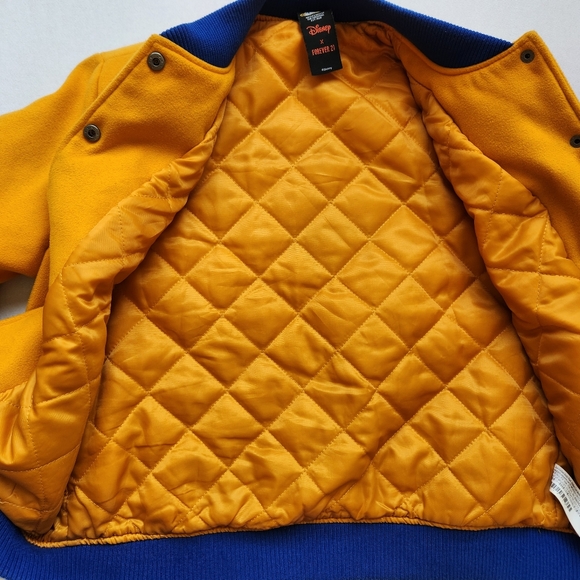 Varsity Jacket Mickey Mouse Disney X Forever 21 Patches Quilted Sporty Cute S - Picture 9 of 17